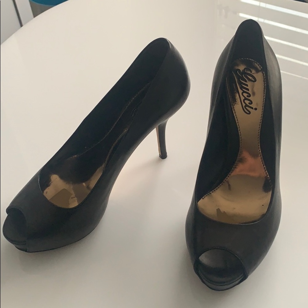 Gucci Nappa Steve black heel